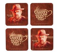 Zavvi Coffee And Contemplation Corkbacked Coaster Set