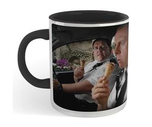 Zavvi Hot Fuzz Ice Cream Scene Mug - Black