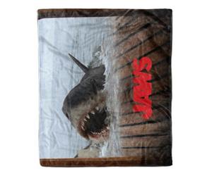 Zavvi Jaws Shark Scene Fleece Blanket
