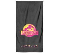 Zavvi Jurassic Park Neon Logo Beach Towel