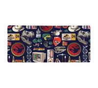 Zavvi Jurassic Park Retro Icons Gaming Mouse Mat L