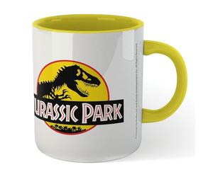 Zavvi Jurassic Park Yellow Logo Mug - Yellow