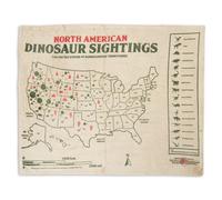 Jurassic World Dino Sightings Map Fleece Blanket - M