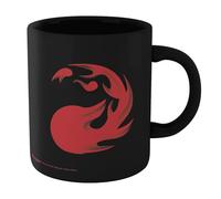 Zavvi Magic: The Gathering Fire Mana Symbol Mug - Black
