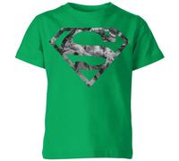 Zavvi Marble Superman Logo Kids T-Shirt - Green | Size: YM Zavvi Green YM