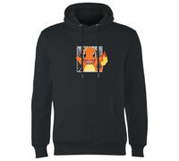 Zavvi Official Pokémon Pokédex Charmander #0004 Adults Hoodie - Black | Licensed Merchandise | 70% Cotton 30% Polyester | Regular Fit Unisex Pullover
