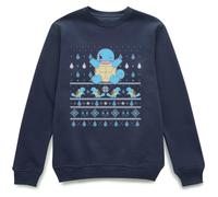Zavvi Pokémon Christmas Jumper Sweatshirt Adults Navy - Official Licensed Jingle Shells Festive Knit
