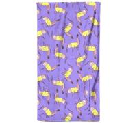 Zavvi Rick and Morty Aww Geez Pattern Beach Towel