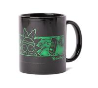Zavvi Rick and Morty Portal Heads Mug - Black