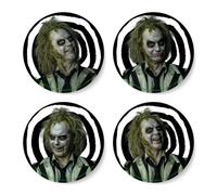 Beetlejuice Sandworm Instructional Coaster Set | Size: 4 Pack Beetlejuice Multicolor 4 Pack