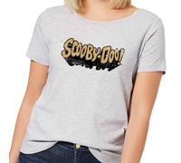 Zavvi Scooby Doo Retro Colour Logo Women's T-Shirt - Grey