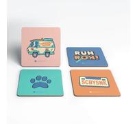 Zavvi Scooby Doo Scoob Movie Corkbacked Coaster Set