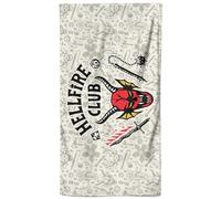 Zavvi Stranger Things Hellfire Club Beach Towel