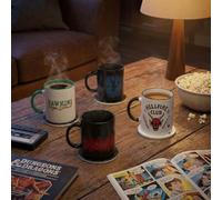 Zavvi Stranger Things Mug & Coaster Gift Set - 4 Ceramic Mugs and 4 Coasters Bundle - Officially Licensed Stranger Things Homeware