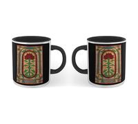 Zavvi Stranger Things Stain Glass Window Mug - Black