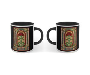 Zavvi Stranger Things Stain Glass Window Mug - Black