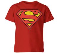 Zavvi Superman Crackle Logo Kids T-Shirt - Red | Size: YL Zavvi Red YL