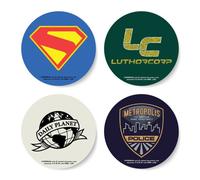 Zavvi Superman Logo Round Corkbacked Coaster Set