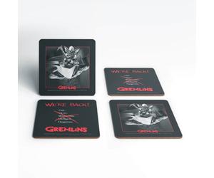 Zavvi The Gremlins Stripe Corkbacked Coaster Set