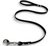 ZAVVIT BioThane Dog Lead 1 m - Short Waterproof Lead with Hand Loop - Robust Premium Dog Lead for Training & Everyday Use - Made in Germany (Black, 13 mm Wide)