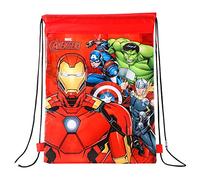Zawadi Global Avengers Drawstring Bag for Kids - Adjustable PE Kit Gym, School, Swim & Travel Backpack, Lightweight & Waterproof Kids PE Bags, Multicolour Easy to Adjust Bag for Boys & Girls