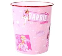 Zawadi Global Barbie Kids Childrens Waste Bucket Paper Bin Basket for Bedroom Study Desk Dustbin
