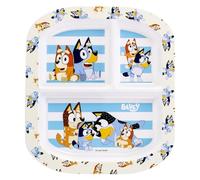 Bluey 3 Section Reusable Childrens Kids Toddlers Divided Breakfast Lunch Dinner Plate