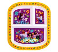 Zawadi Global Encanto 3 Section Reusable Childrens Kids Toddlers Divided Breakfast Lunch Dinner Plate