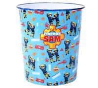 Zawadi Global Fireman Sam Kids Childrens Waste Bucket Paper Bin Basket for Bedroom Study Desk Dustbin