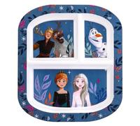 Zawadi Global Frozen 3 Section Reusable Childrens Kids Toddlers Divided Breakfast Lunch Dinner Plate