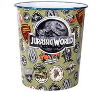 Zawadi Global Jurassic World Kids Childrens Waste Bucket Paper Bin Basket for Bedroom Study Desk Dustbin