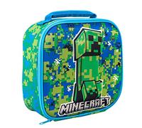 Zawadi Global Minecraft 3D Rectangular Insulated Lunch Box Bag for Boys and Girls, Perfect Size for Packing Hot or Cold Snacks for School and Travel, BPA Free