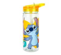 Zawadi Global Stitch 580ml Water Bottle for Kids School Drinks Bottle Made of Durable Tritan Reusable BPA Free