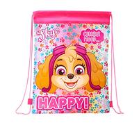 Zawadi Paw Patrol Girl Kids Drawstring PE Swimming Football Sports Travel Gym School Bag Lightweight, Multicolour, 44 x 33, (11055-9582)