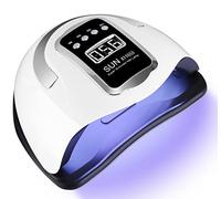Zawaer UV LED Nail Lamp, 280W 66 Lamps Professional Fast Nail Dryer, Gel Polish Curing with 4 Timer and LCD Display for Manicure/Pedicure Nail Art at Home