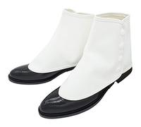 ZAWAGIIK Gangster Spats for Men Roaring 20s White 1920s Accessories Gangster Spats Shoes Covers, White, Adults