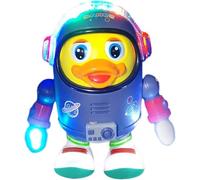ZAWALUD Dancing Duck,Dancing Space Duck,Dancing Astronaut Ducks with Music & LED Lights,Electric Musical Performance DuckRobot,Musical Ducks for Birthday School Family Interactive Gift