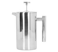 ZAWELIYO 1000ml Stainless Steel Coffee Press Pot, French Press Coffee Maker with Double-Layer Heat Preservation Fine Filter Screen for Home Brewing Hotel Restaurant