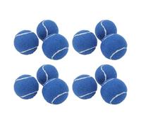 ZAWELIYO 12 Pack Training Tennis Balls, Pressure Rubber Felt Practice Balls with Storage Bag, Low Bounce Beginner Tennis Ball for Coaching, Drills (Blue)