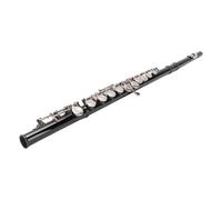 ZAWELIYO 16 Key C Flute Black for Beginners and Professionals with Open Hole Design Suitable for Classes and Parties