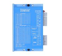 ZAWELIYO 2 Phase Stepper Motor Driver Low Heat Little Vibration for Smooth Operation DC 24-60V ABS Aluminum Alloy 1 Piece