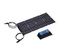 ZAWELIYO 25W High Efficiency Monocrystalline Solar Panel Kit with 30A Charge Controller for Outdoor Activities and RVs