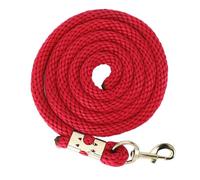 ZAWELIYO 2m Short Horse Lunge Line, 1,500kg Break Strength PP Rope + Stainless Steel Snap, Anti Slip Handle for Foal Training, Walking Handling (Red)