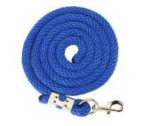 ZAWELIYO 2m Short Horse Lunge Line, 1,500kg Break Strength PP Rope + Stainless Steel Snap, Anti Slip Handle for Foal Training, Walking Handling (Royal Blue)