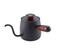 ZAWELIYO 350ml Gooseneck Kettle, 304 Stainless Steel Pour Over Coffee Kettle, Food Grade Slow Pour Spout for Brewing Coffee (Black)