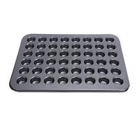 ZAWELIYO 48-Cup Non Stick Mini Round Cupcake Pan, Multiport Cupcake Tray for Baking 48 Mini Muffins At Once, Easy Release Bakeware for Home Baking, Kitchen, Party