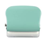 ZAWELIYO 5 Hole Mini Paper Puncher Portable Binder Organizing Tool for A4 A5 B5 Notebook Scrapbook, Long Lasting for Home Office Crafting (Green)