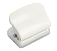 ZAWELIYO 5 Hole Mini Paper Puncher Portable Binder Organizing Tool for A4 A5 B5 Notebook Scrapbook, Long Lasting for Home Office Crafting (White)