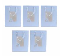 ZAWELIYO 5Pcs Unique Cartoon Paper Gift Bags Durable Tote for Gift Giving Parties Weddings Christmas 33x25x12cm (B&B Xiaoyu)