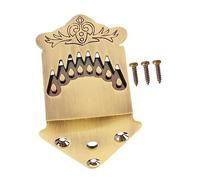 ZAWELIYO 8 String Mandolin Tailpiece Feather Pattern Metal Excellent